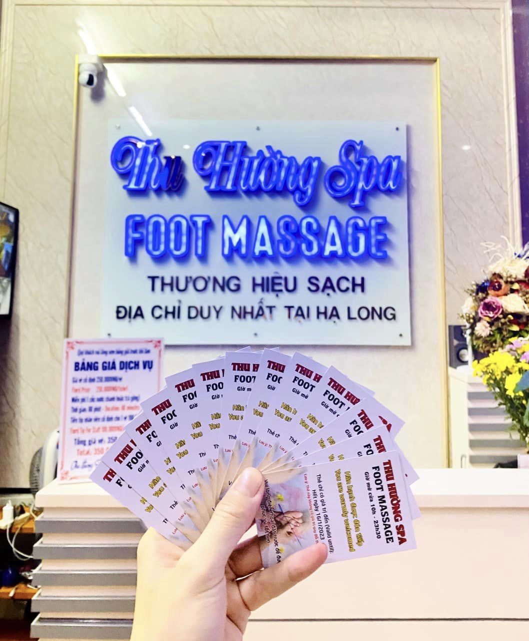 Thu Huong spa is super famous for its foot massage service