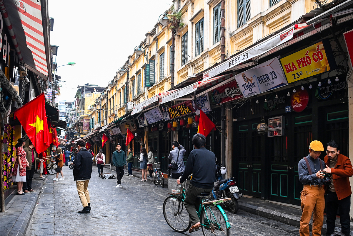 The Old Quarter of Hanoi exudes a profound sense of tranquility.